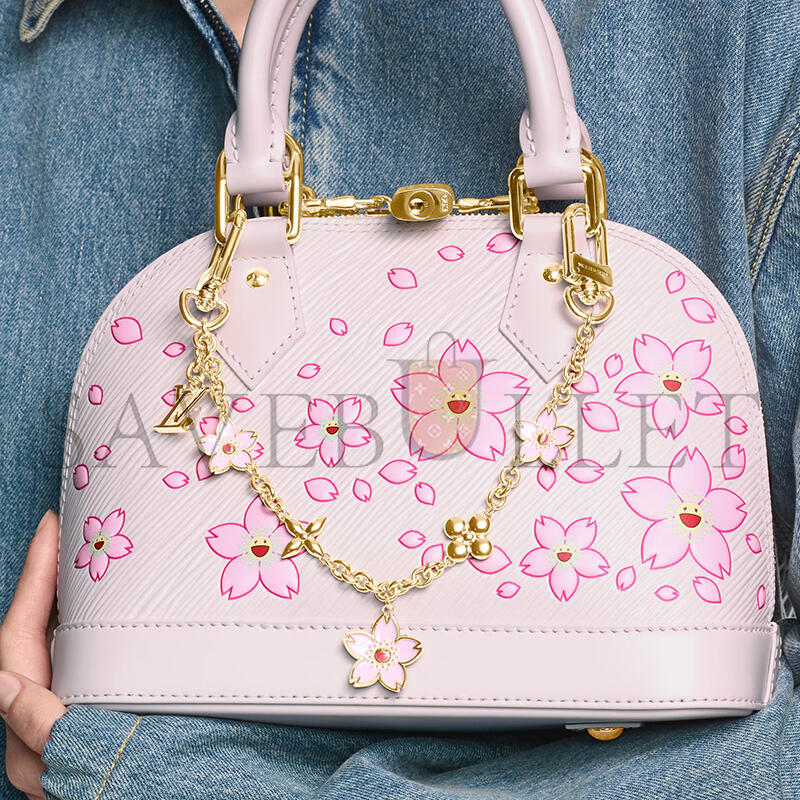 L0vis Vvtt0n MURAKAM LV X TM CHERRY BLOSSOM BAG CHAIN M02540